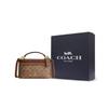 Coach Artificial Leather Handbag Small Women's Brown Yellow CEO23-IMXHE