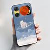 Custodia per Telefono Per ZTE Nubia Music 2 Custodia Z2460 Z2353 Estetica Gatto Carino Astronauta Nera Morbida TPU Silicone Copertura Protettiva Integrale