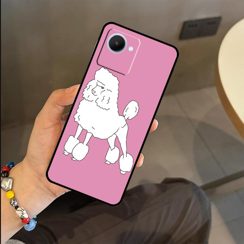 Pudel Hunde Hülle Für Realme C53 C55 C51 C25 C63 C61 C65 C67 C71 C75 GT6 GT7 Pro 11 12 13 14 15 Pro Plus