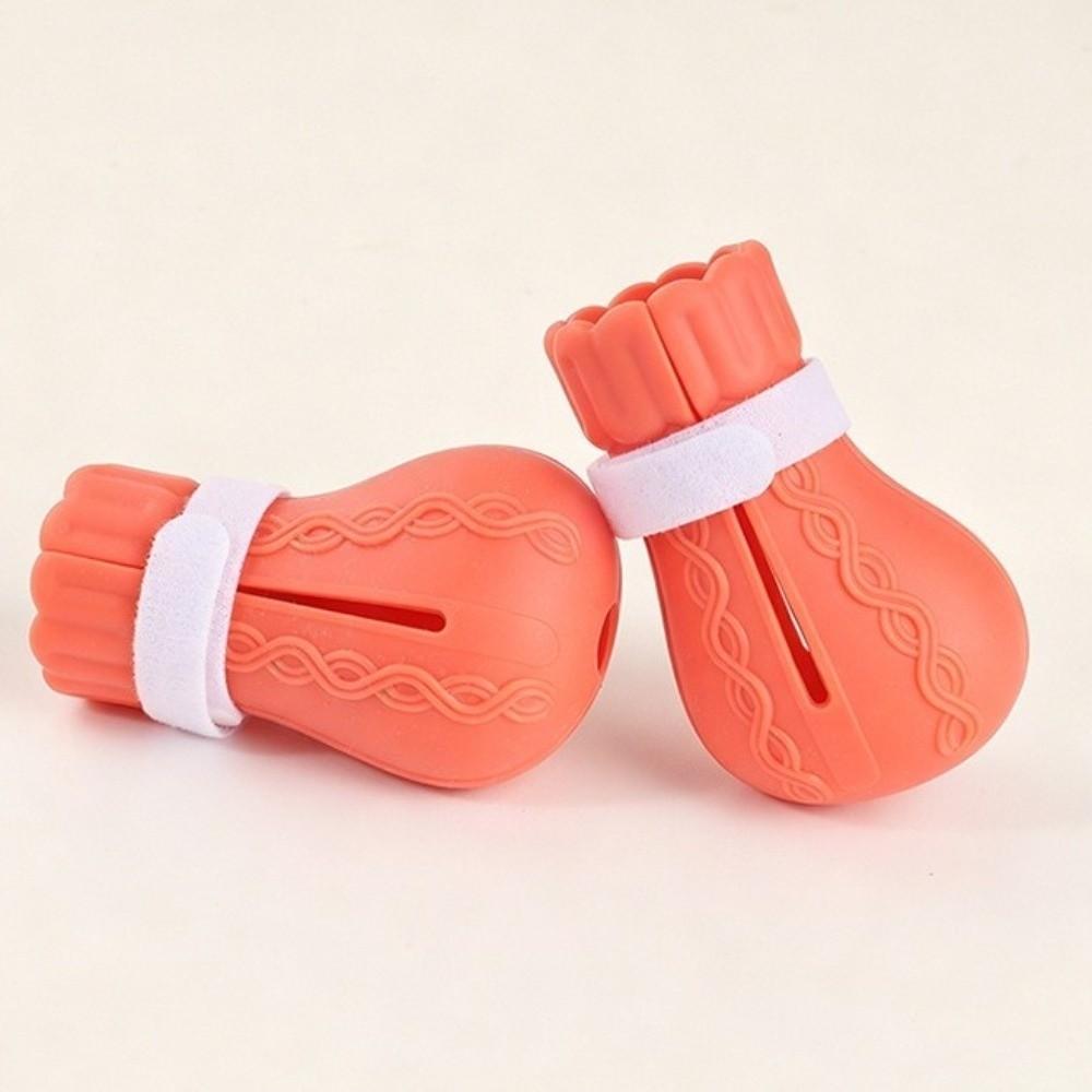 4PCS Adjustable Cat Claw Protector Anti-Scratch Pet Cat Shoes Cat Bath Wash Boots Home Use