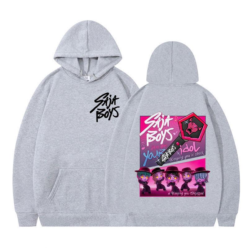 Kpop Demon Hunter Saja Boys Anime Hoodie Men Women Casual Fashion Tracksuit Winter Long Sleeves Aesthetic Trend Loose Sweatshirt