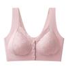 Front opening buckle middle-aged and elderly mother's fat M thin seamless steel rim breastfeeding vest bra