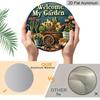 2D Flat Aluminum Rustic-Style “Welcome To My Garden” Wall Art Sign, 7.87 X 7.87 Inches. Perfect for Gardens, Homes, and Outdoor Spaces. An Ideal