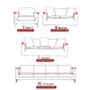 Einfarbige elastische Sofabezüge für Wohnzimmer, Spandex-Ecksofa-Schonbezüge, Couch-Stuhlbezug, 1/2/3/4-Sitzer