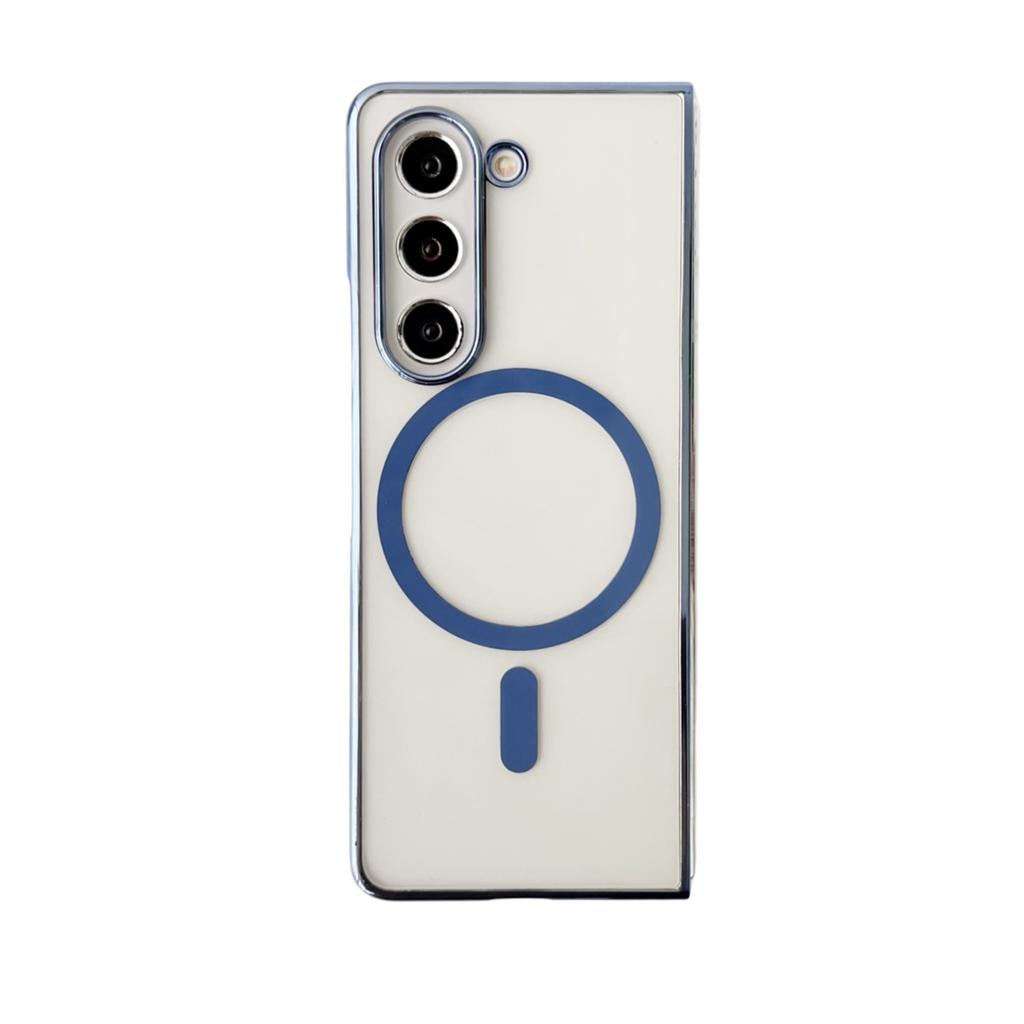 Applicable To Samsung Z Fold1/1/1 Mobile Phone Case PC Hard Case Transparent Magnetic Wireless Charging Flip1/1/1  Case