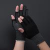 Summer Sunscreen Stretch Open/Half Fingers Sun Protection Anti-Slip Fishing Gloves Driving Mittens