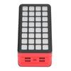 32LED Power Bank 50000mah Capacity Outdoor External Battery Pack with 4USB 3 Light Modes for