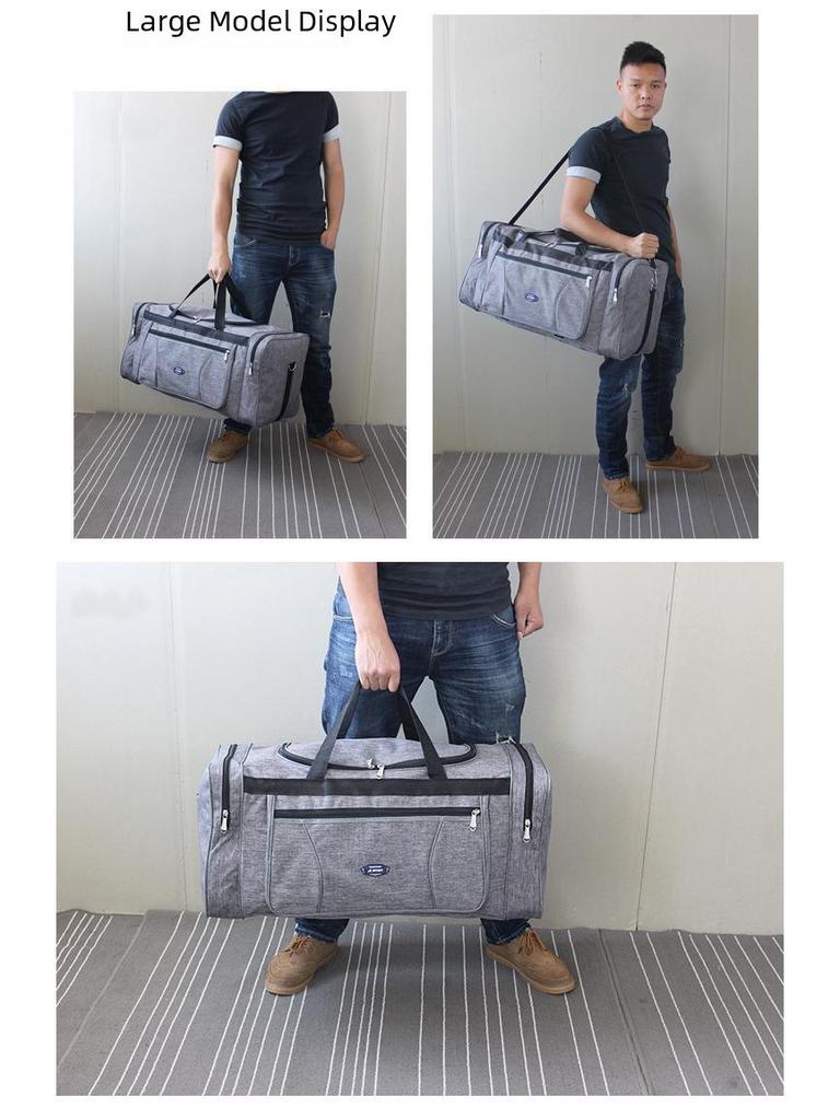 Lehká nepromokavá duffelová taška z oxfordské tkaniny pro služební cesty - Více velikostí, Skládací příruční