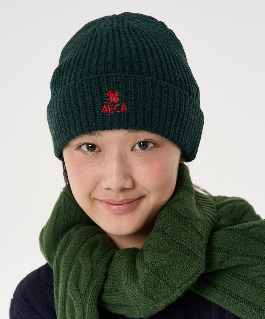 AECA Aeca Clover Logo Beanie-Green