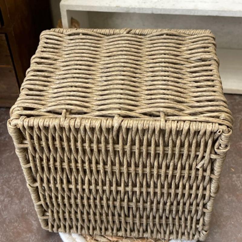 Portable Beer Storage Basket Woven Organizer Baskets Picnic Grid Organizers Basket Plush Small Organization Baskets Furniture