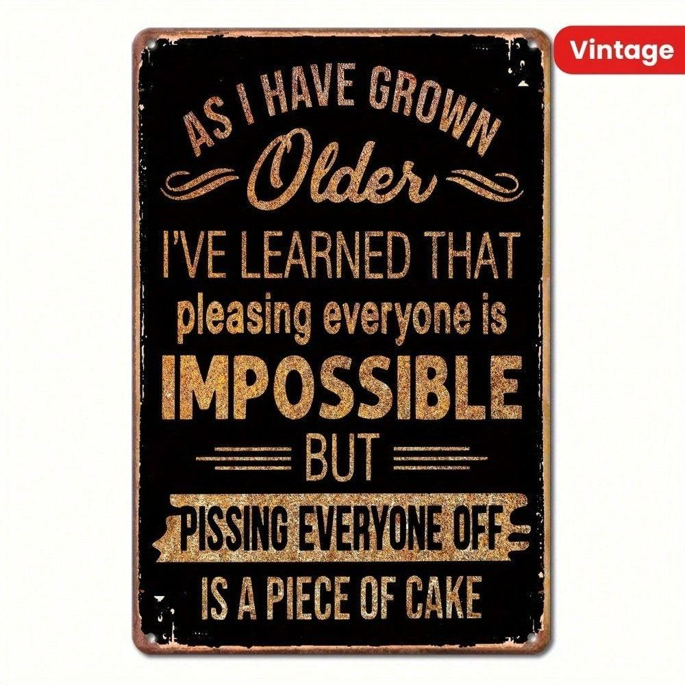 

Metal Wall Art Tin Sign 20x30cm Retro Home Decor
