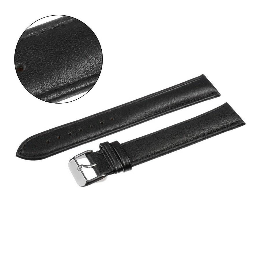 Pacific 22 Mm Xxl W02xl Smooth Black Strap, Black Stitching