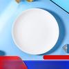 Pure White Round Ceramic Dinner Plate Set