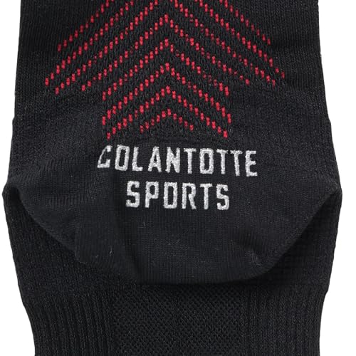 Colantotte SPORTS Run-Aid Tabi Socks, Black (90), Medium