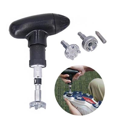 Llave para Tacos de Zapatos de Golf Profesional Mango en T Herramienta para Quitar Tacos de Zapatos para Accesorios de Golf