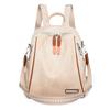 Backpack for Ladies New Casual, Large Capacity Fashionable and Versatile Schoolbag Soft Leather Backpack Lightweight