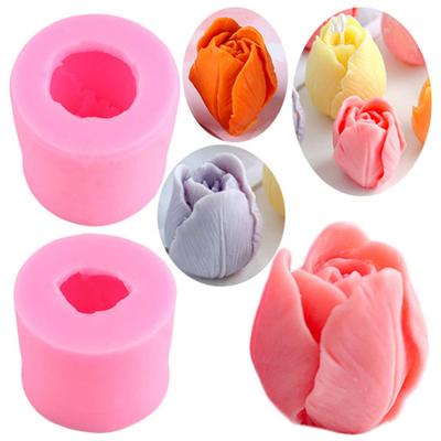 Safe Dessert Mold Food Grade Excellent Tulip Bud Shape Fondant Chocolate Baking