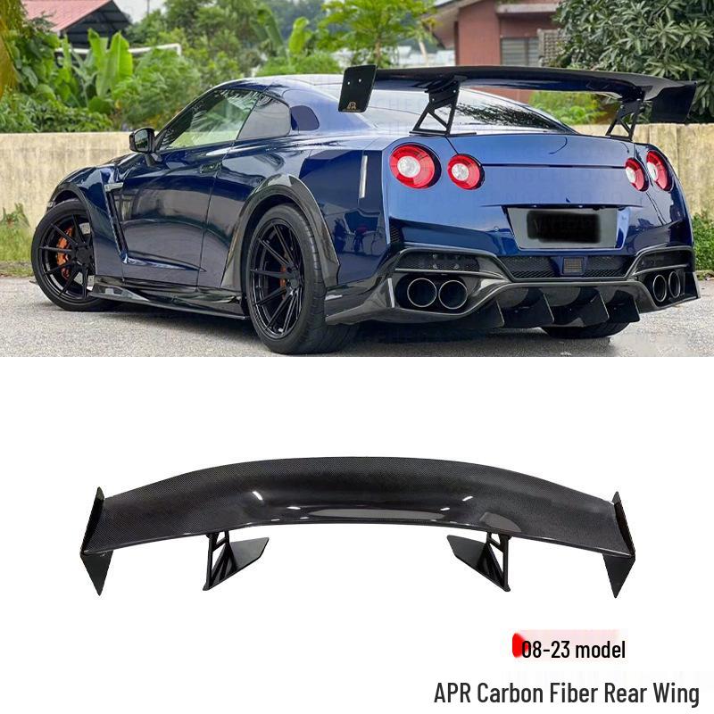 Nissan GTR R35 APR Style Carbon Fiber GT Rear Wing Canard