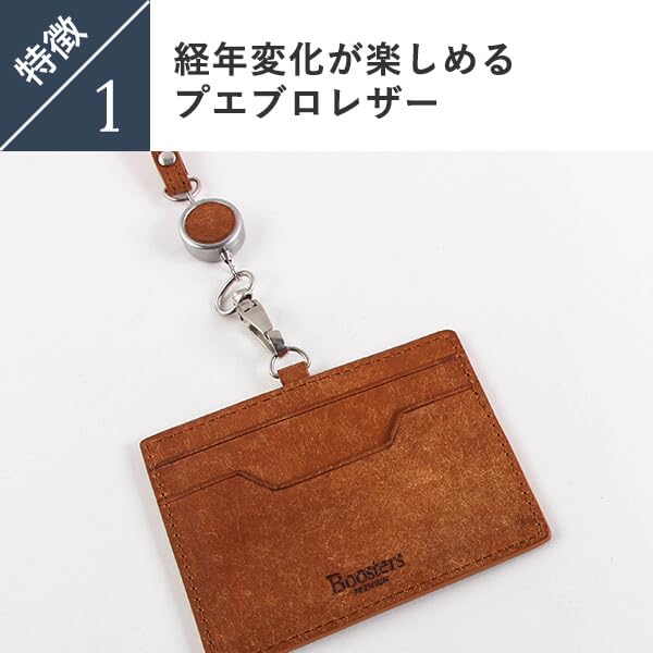 Boosters Pueblo Porta-Crachá Horizontal com Cartão de Identificação ID de Funcionário Genuíno Nápoles Carretel, Porta-Crachá, Couro, Porta-Crachá, Carretel,