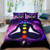 Bohemian King Queen Duvet Cover Yoga Comforter Cover Chakra Meditation Hamsa Eye Bedding Set Exotic Boho Polyester Quilt Cover