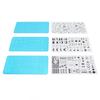 Nail Stamper Kit Stainless Steel Protective Blue Film Different Patterns Irregular Images DIY Tools