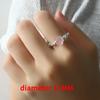 PONYKISS 925 Silver Pink Zircon Rose Flower Adjustable Rings for Women Cute Plant Fine Jewelry Minimalist Accessories