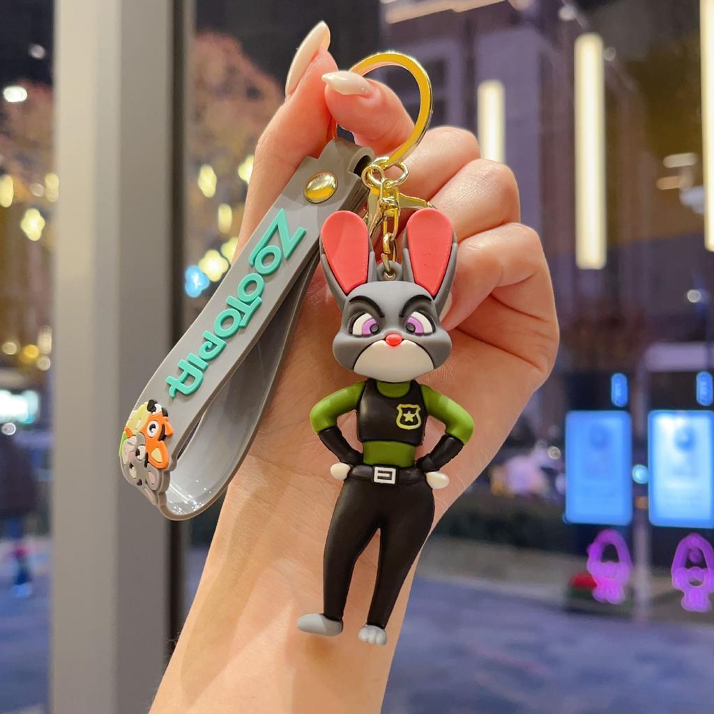 Anime Zootopia 2 Figure Cute PVC Doll Car Key Ring Accessories Bag Pendant Charm Perfect Christmas Gift for Her 2027