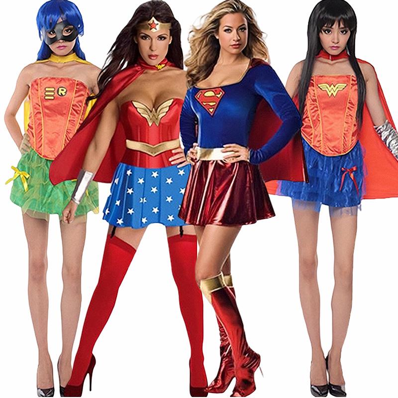 Hero Wonder Woman Leather Adult Role-Playing Costume for Halloween