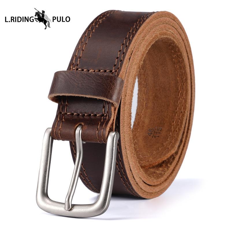 Men s Pin Buckle Belt Leather Belt Business Casual Retro Belt Accessories Belt 105cm