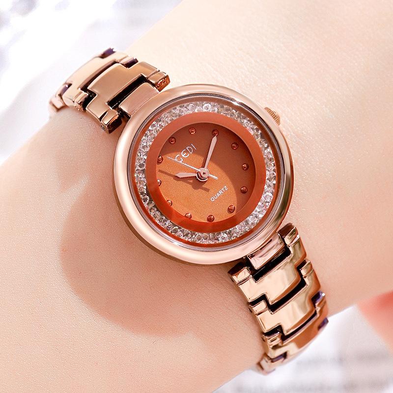 Fashion Light Luxury Diamond-Encrusted High-End Women S Quartz Bracelet Watch