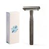Double-Layer Safety Razor with Roller Blade Navigation