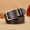 Men's High-end Leather Belt with Pin Buckle for Casual Wear, Trendy and Versatile for Young Men and Students - Korean Style