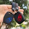 Key Fob Case Keychain For Honda Civic 4D Jazz Gr8 CR-V SRV FRV Fit CSX Chord 7 Accord Emblem Extra Screw Silicone Protection