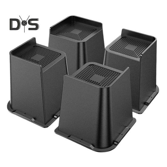 

4 шт. 5/6-дюймовая подъемная опора для мебели, прочная опора для кровати, поддерживающая до 6000 фунтов, противоскользящая опора для стола, дивана, кресла, дивана, шкафа, подъемная опора для ног, повышающая высоту 6inch 4pcs