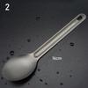Portable Ultralight Titanium Long Handle Spoon Outdoor Camping Cookware Cutlery Fork Environmental Outdoor Picnic Accessories