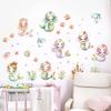 1Pc Cartoon Ocean Cute Mermaid Wall Stickers Furniture For Kids Room Bedroom Wall Art Home Decor Accessories Living Room Decals
