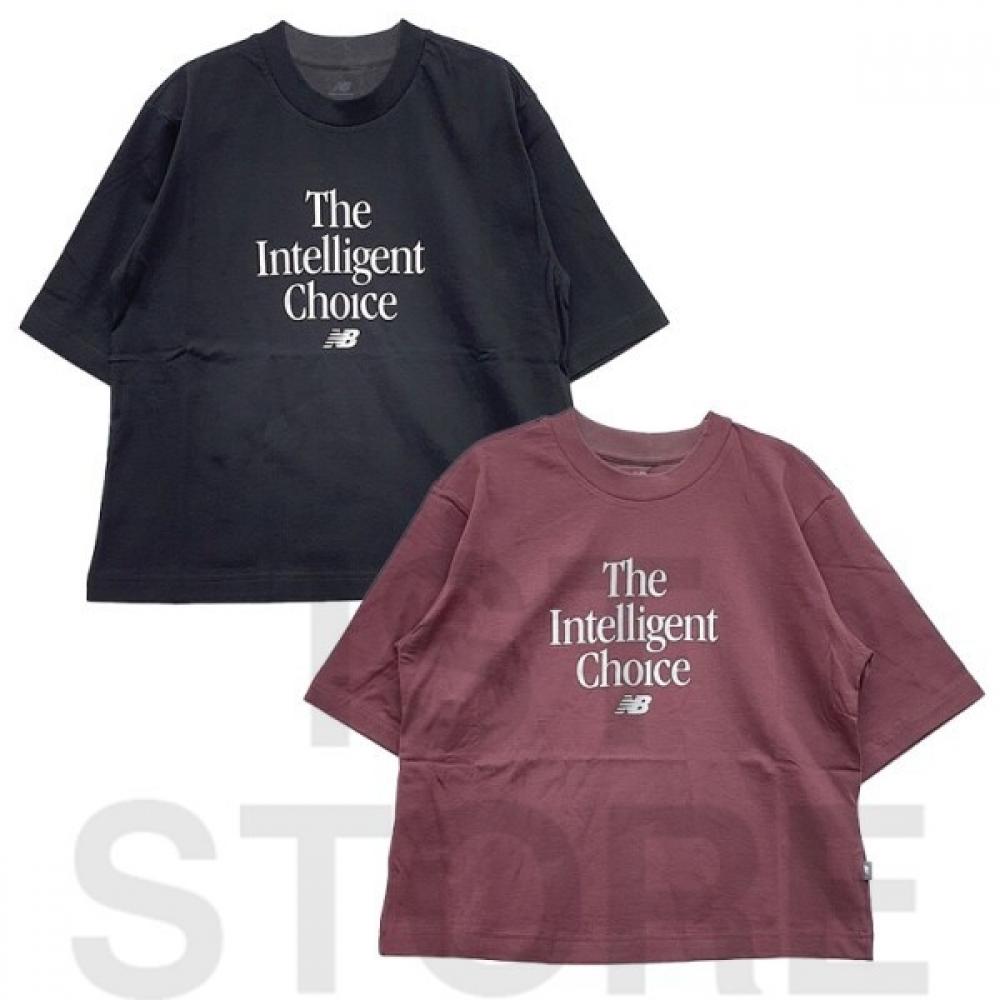 

New Balance Женская футболка полу-оверсайз с интеллектуальным графическим принтом Nbnefcog12 (19)Black/085(S)