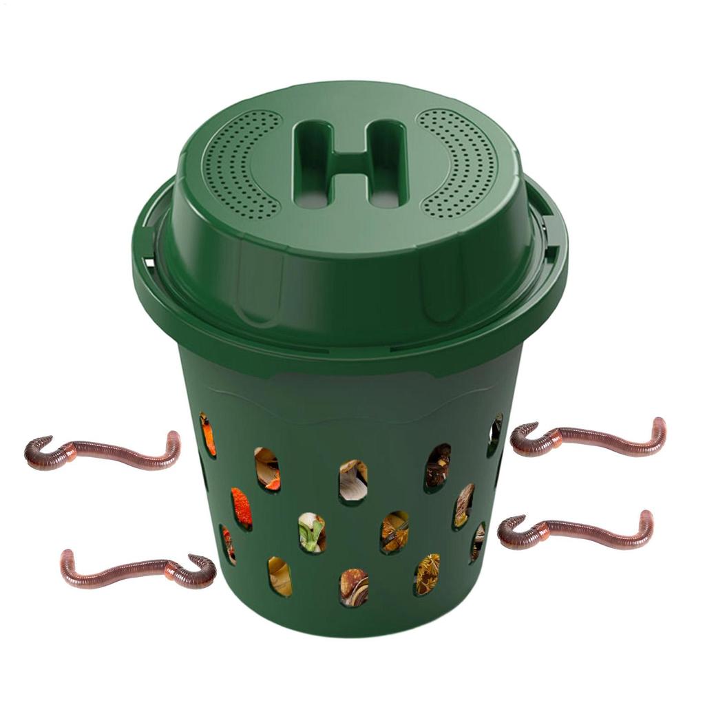 Outdoor Backyard Compost Bin Underground Worm Farm Compost Bin Kit For Home Garden And Lawn Care Inground Insect Composter