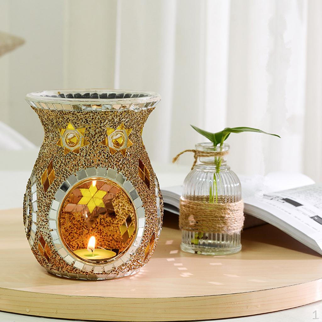 Essential Oil Glass Diffuser Candle Tea Holder Decor
