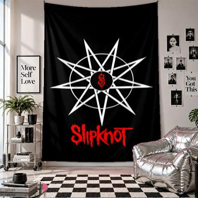 Wall TapestrySlipknot Art Hanging Cloth Decorative Background Cover for Room Decoration