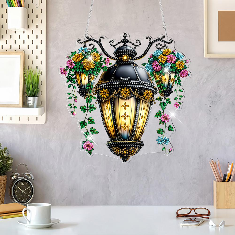 Acrylic Special Shaped Beautiful Pattern 5D DIY Diamond Art Hanging Decorations Diamond Painting Hanging Decorations for Adults