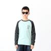 Spring and Autumn Kids Warm Long Sleeve T-shirt Children's Contrast Color Printed Thickening Bottoming Shirt Boys' Thin Velvet Clothes