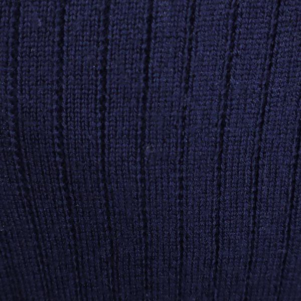 Mackintosh Wolle Langarm V-Ausschnitt langer Strickcardigan 38 Marineblau Damen Gebraucht