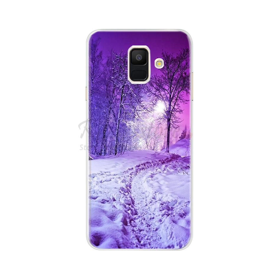 Case For Samsung Galaxy A6 2018 Transparent Cartoon Soft TPU Silicone Phone Cases Back Cover For Samsung Galaxy A6 A 6 Plus 2018