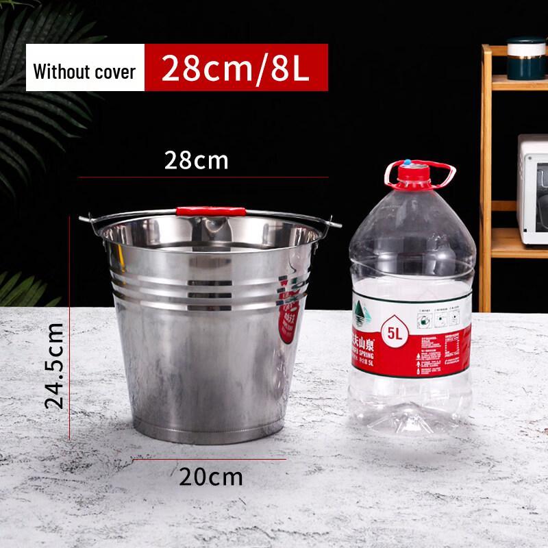 ZISIZ Stainless Steel Portable Ice Bucket