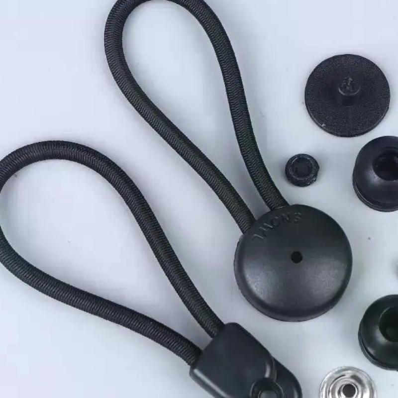 Truck Tie Down Kit Fastener Bungee Shock Cord Cover Clip Bungee Loop with Knob for Marine Boat RV Caravan Vehicle Cover