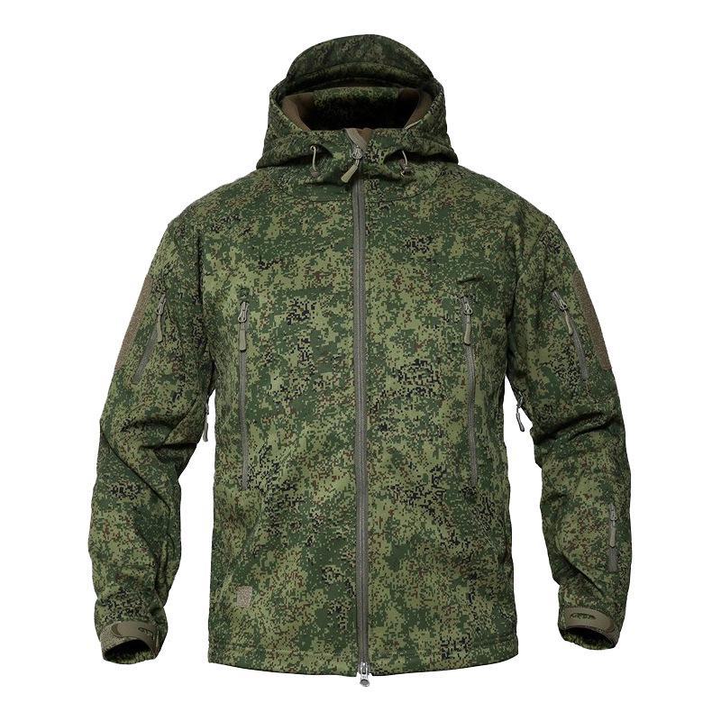Men's 3-in-1 Tactical Soft Shell Jacket - Thickened, Windproof, Warm.