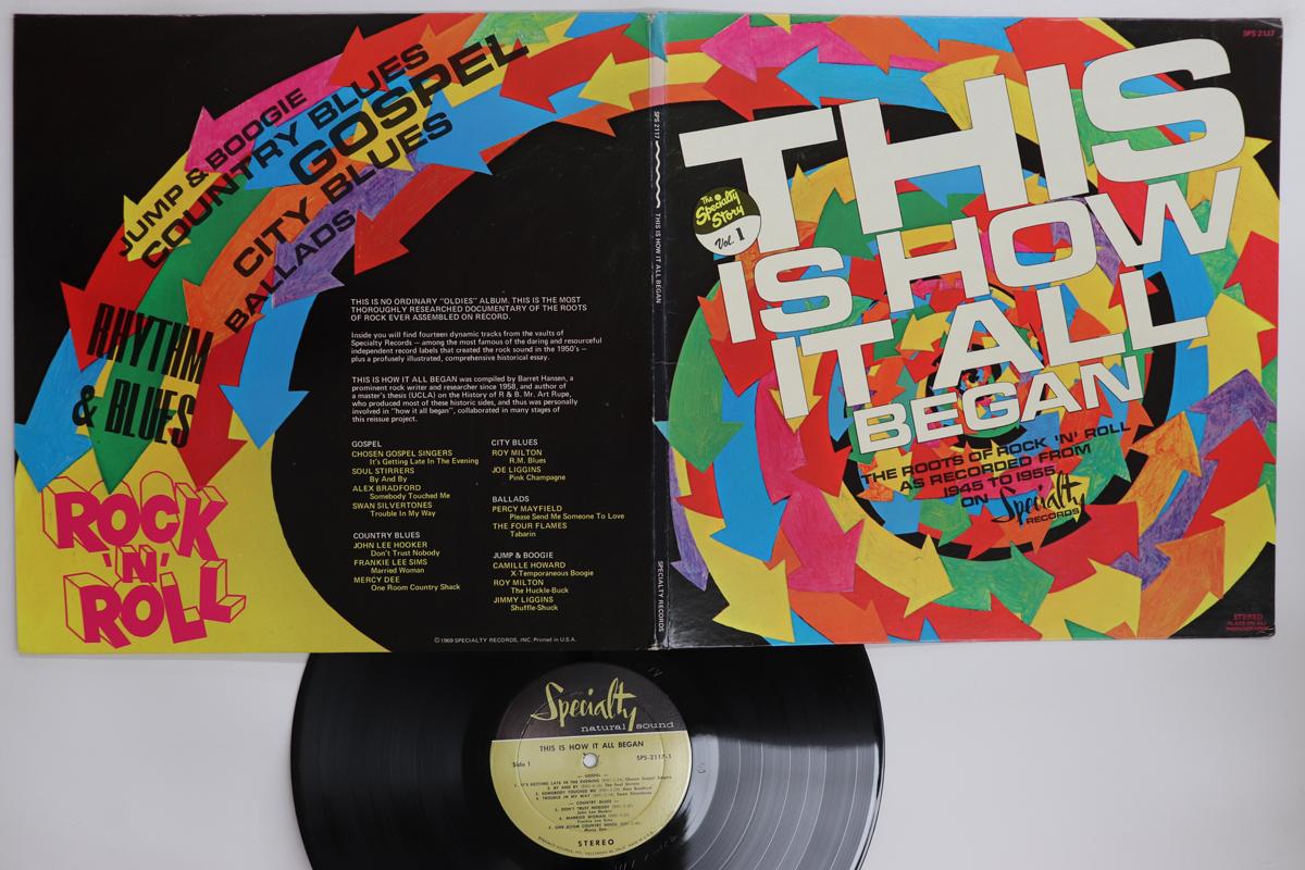 

LP Record VARIOUS This Is How It All Began Vol 1 SPS2117 SPECIALTY 1969 US Rock Used