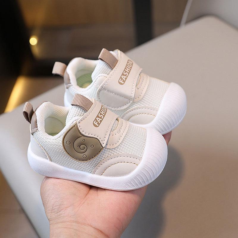 Atmungsaktive Mesh-Schuhe mit weicher Sohle für Kleinkinder zum Laufenlernen, 0-1 Jahr, Frühling/Herbst