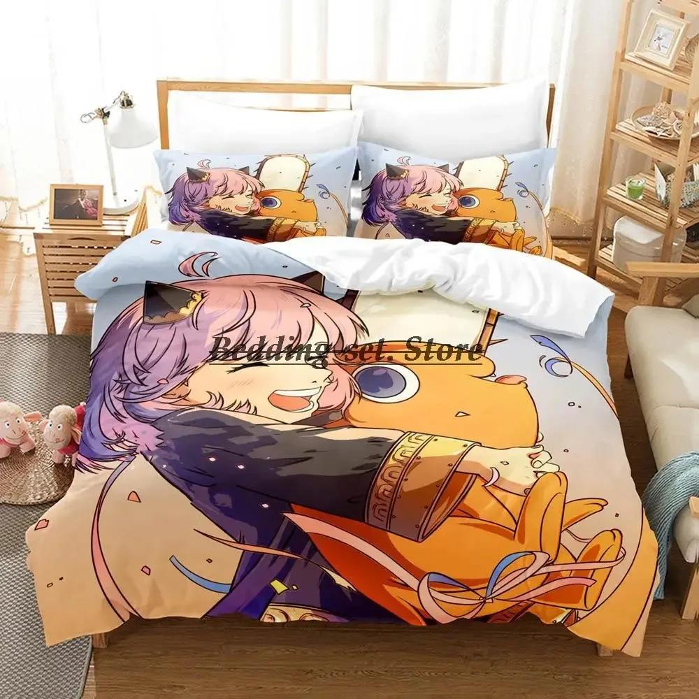 

Chainsaw Man Pochita Bedding Set Single Twin Full Queen King Size Bed Set Aldult Kid Bedroom Duvetcover Sets Anime SPY×FAMILY 70x133cm 2pcs